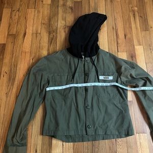 Vans Green And Black Button Up Jacket Size Medium